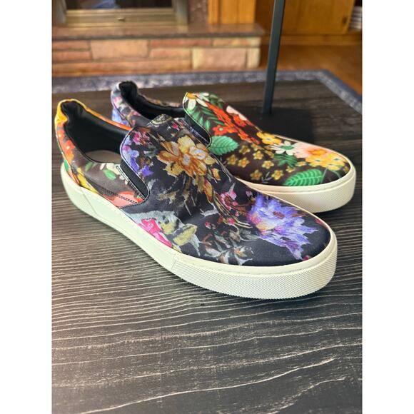 Balenciaga Multicolor Floral Printed Fabric Slip On Sneakers Sz. 39 - Picture 5 of 9